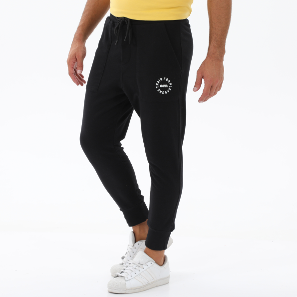 Ανδρικό παντελόνι φόρμας jogger BODYTALK 1222-951500 μαύρο Ανδρικά