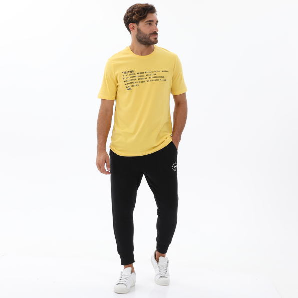 Ανδρικό παντελόνι φόρμας jogger BODYTALK 1222-951500 μαύρο Ανδρικά