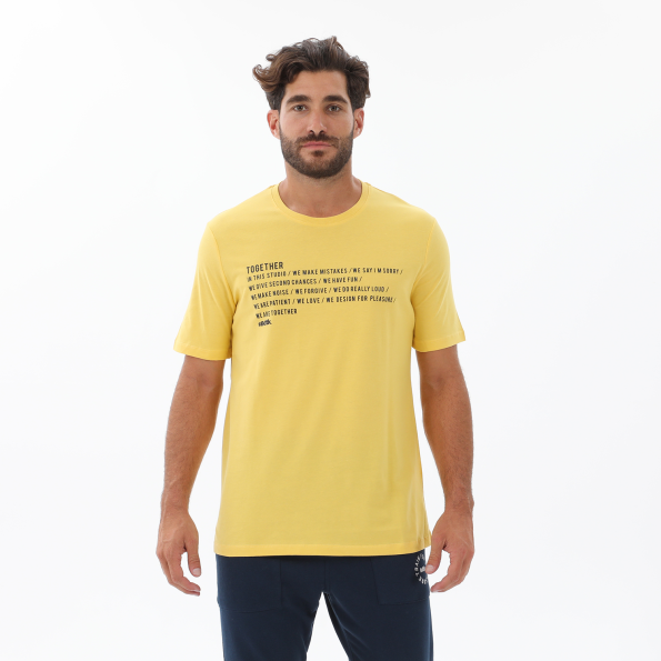 Ανδρικό t-shirt BODYTALK TOGETHERM κίτρινο