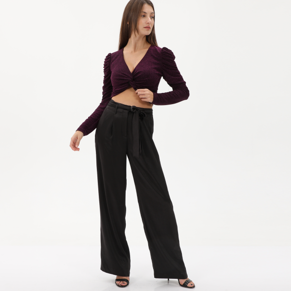 Γυναικείο cropped top ALE 8916137 φούξια Γυναικεία