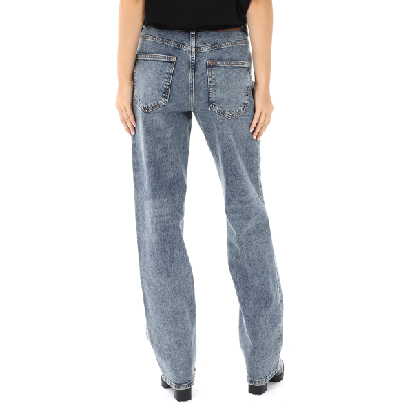 Γυναικείο straight jean παντελόνι ATTRATTIVO 9915445 μπλε Γυναικεία
