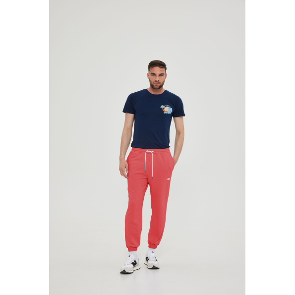 Unisex basic παντελόνι BLUE HUNTER 23003120106 U STYLER TERRY κόκκινο