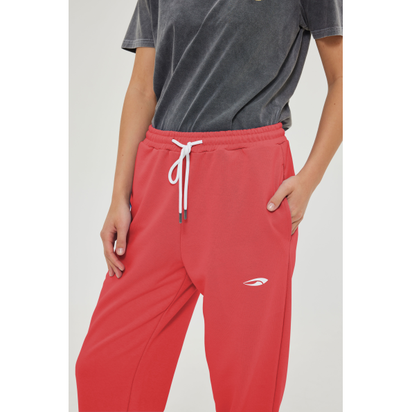 Unisex basic παντελόνι BLUE HUNTER 23003120106 U STYLER TERRY κόκκινο Ανδρικά