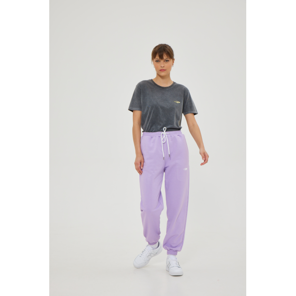 Unisex basic παντελόνι BLUE HUNTER 23003120114 U STYLER TERRY μοβ Ανδρικά