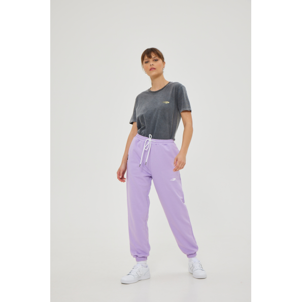 Unisex basic παντελόνι BLUE HUNTER 23003120114 U STYLER TERRY μοβ Ανδρικά