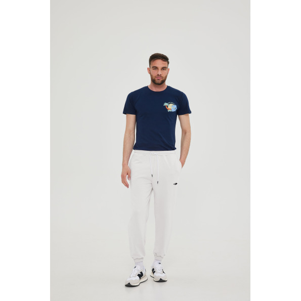 Unisex basic παντελόνι BLUE HUNTER 23003120117 U STYLER TERRY λευκό