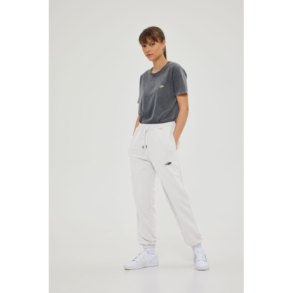 Unisex basic παντελόνι BLUE HUNTER 23003120117 U STYLER TERRY λευκό Ανδρικά