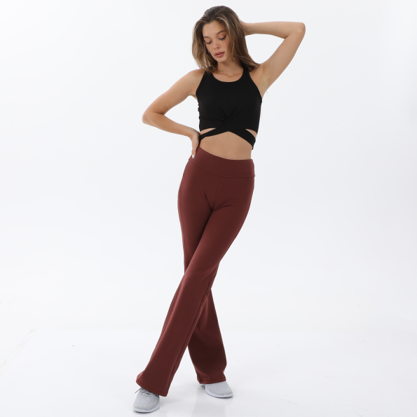 Γυναικείο αθλητικό παντελόνι BODYTALK 1212-902206 καφέ Γυναικεία