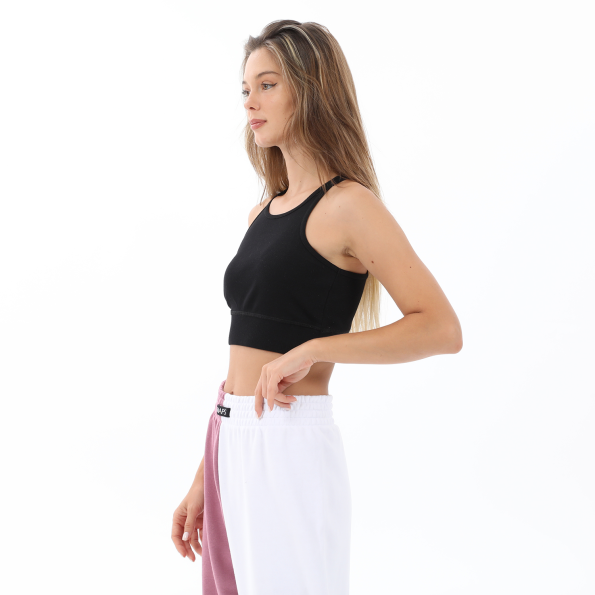 Γυναικείο αθλητικό cropped top BODYTALK 1212-902920 BDTKW CROPPED μαύρο Γυναικεία