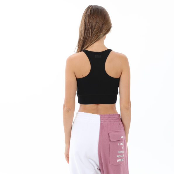 Γυναικείο αθλητικό cropped top BODYTALK 1212-902920 BDTKW CROPPED μαύρο Γυναικεία