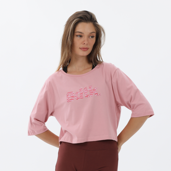 Γυναικείο cropped t-shirt BODYTALK 1212-907120 BDTKW ροζ Γυναικεία