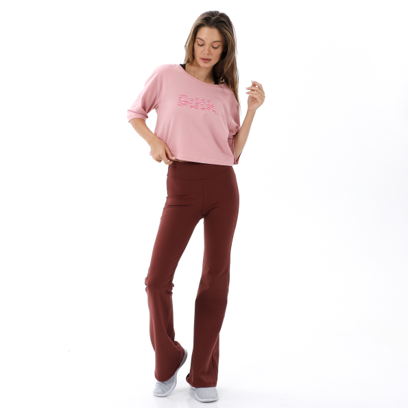 Γυναικείο cropped t-shirt BODYTALK 1212-907120 BDTKW ροζ Γυναικεία