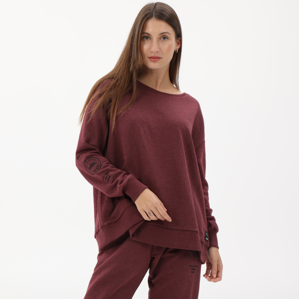 Γυναικεία φούτερ μπλούζα BODYTALK 1222-907026 κόκκινη