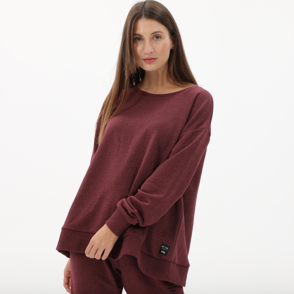 Γυναικεία φούτερ μπλούζα BODYTALK 1222-907026 κόκκινη Γυναικεία