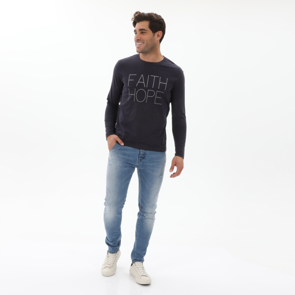 Ανδρικό jean παντελόνι EDWARD JEANS MP-D-JNS-S23-037 AROLO-S23 μπλε Ανδρικά