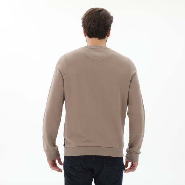 Ανδρική φούτερ μπλούζα EDWARD JEANS MP-N-FLS-W21-004 SIDES μπεζ Ανδρικά