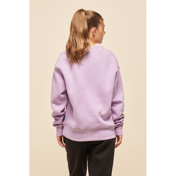 Unisex φούτερ BLUE HUNTER 24113110114 CREW CHARACTER λιλά Γυναικεία