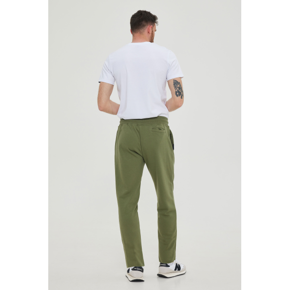 Ανδρικό παντελόνι φόρμας BLUE HUNTER 23111130107 JOGGER STRAIGHT χακί Ανδρικά