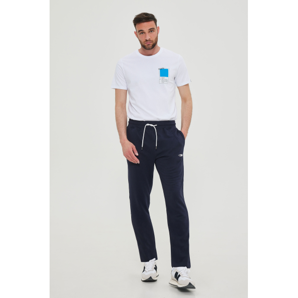 Ανδρικό παντελόνι φόρμας BLUE HUNTER 23111130108 JOGGER STRAIGHT μπλε