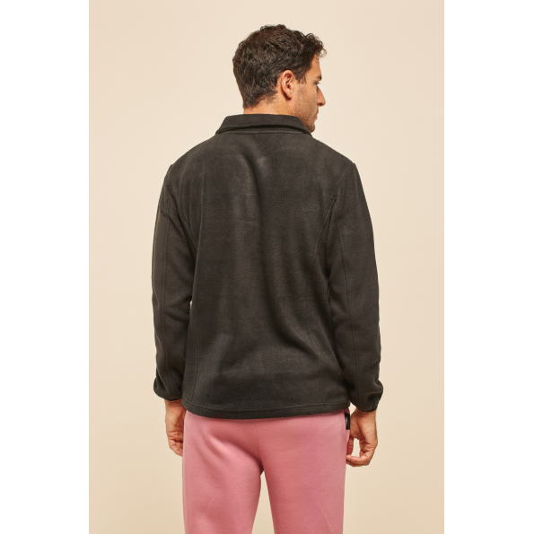 Unisex fleece ζακέτα BLUE HUNTER 23113380101 FLEECE EVEREST μαύρη Ανδρικά