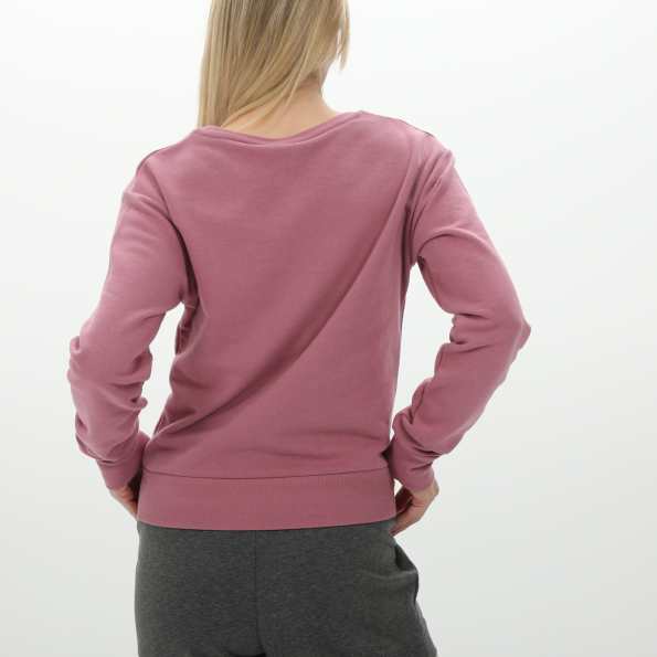 Γυναικεία κοντή φούτερ μπλούζα BODYTALK 1222-904126 LESSISMOREW ροζ Γυναικεία