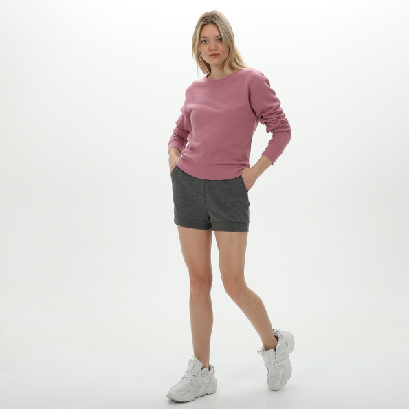Γυναικεία κοντή φούτερ μπλούζα BODYTALK 1222-904126 LESSISMOREW ροζ Γυναικεία