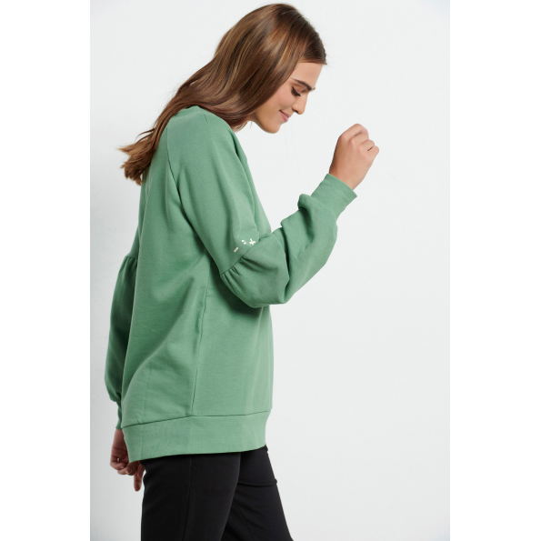 Γυναικεία φούτερ μπλούζα BODYTALK 1222-904226 πράσινη Γυναικεία