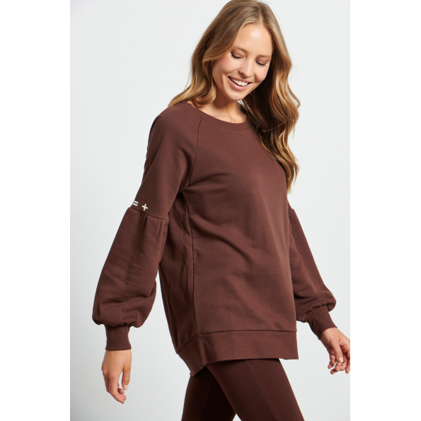 Γυναικεία φούτερ μπλούζα BODYTALK 1222-904226 καφέ Γυναικεία