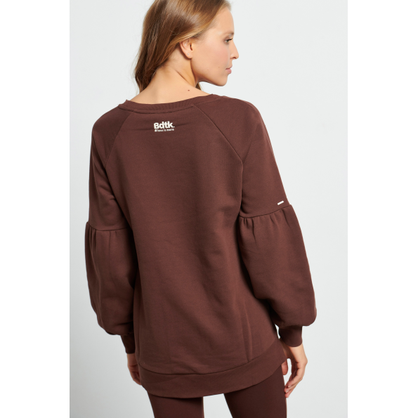 Γυναικεία φούτερ μπλούζα BODYTALK 1222-904226 καφέ Γυναικεία