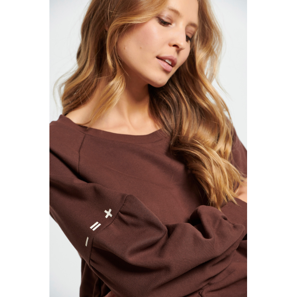 Γυναικεία φούτερ μπλούζα BODYTALK 1222-904226 καφέ Γυναικεία