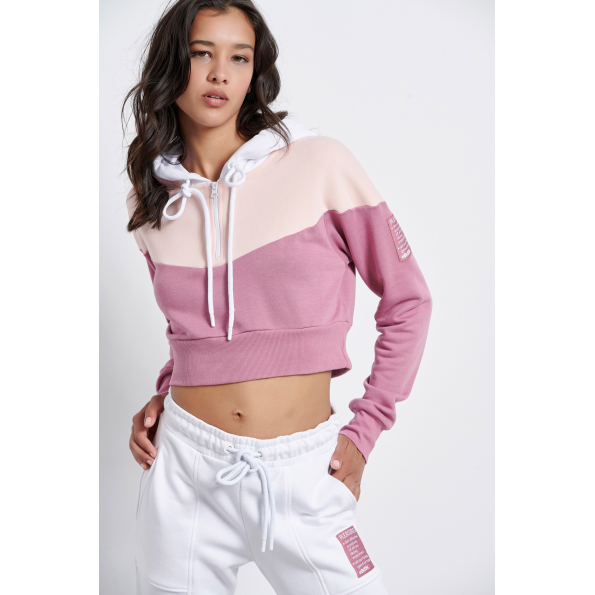 Γυναικεία cropped μπλούζα BODYTALK 1222-905625 ροζ 