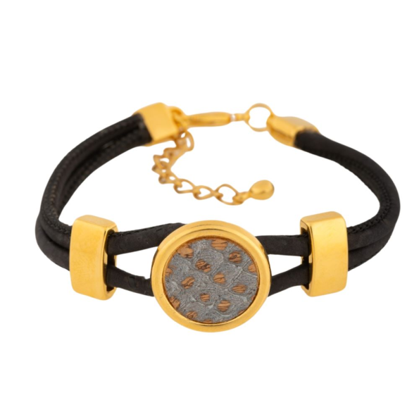 Γυναικείο βραχιόλι APOXYLO 5050.1 LUNA ALLIGATOR από φυσικό φελλό 
