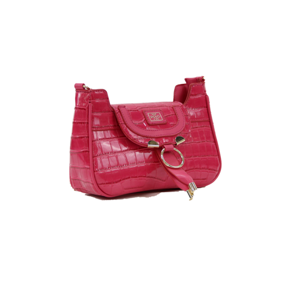 Γυναικεία τσάντα ώμου VQF POLO LINE 2128 HANDBAG φούξια Γυναικεία