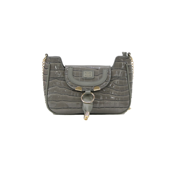 Γυναικεία τσάντα ώμου VQF POLO LINE 2128 HANDBAG γκρι