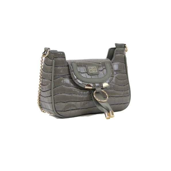 Γυναικεία τσάντα ώμου VQF POLO LINE 2128 HANDBAG γκρι Γυναικεία