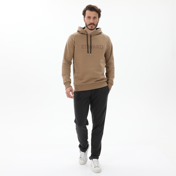 Ανδρική φούτερ μπλούζα EDWARD JEANS  MP-N-FLS-W22-024 JUDSON μπεζ Ανδρικά