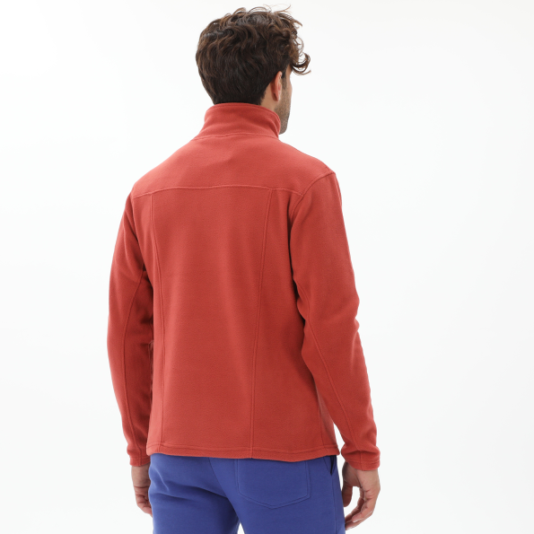 Ανδρική fleece μπλούζα BATTERY  07232002 κόκκινη Ανδρικά