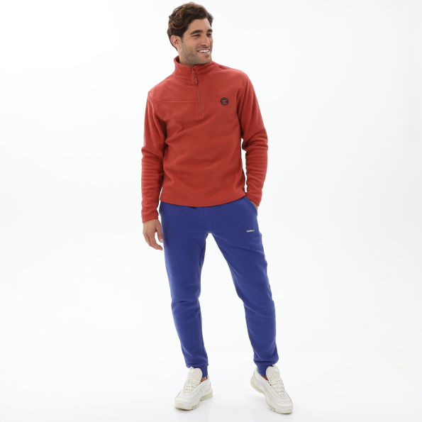 Ανδρική fleece μπλούζα BATTERY  07232002 κόκκινη Ανδρικά