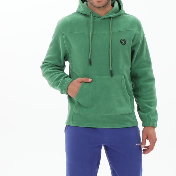 Ανδρική fleece μπλούζα BATTERY 07232003 πράσινη