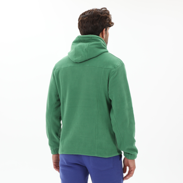 Ανδρική fleece μπλούζα BATTERY 07232003 πράσινη Ανδρικά