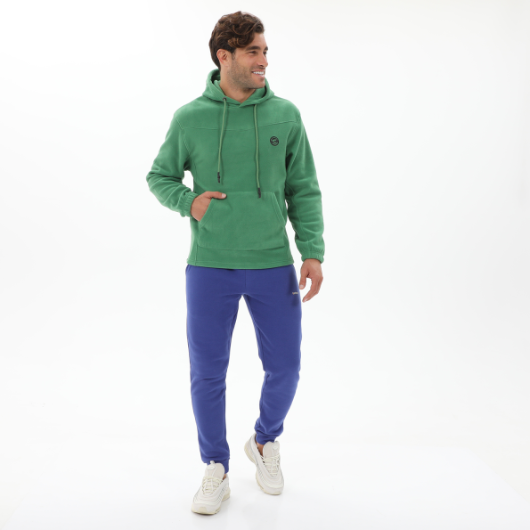 Ανδρική fleece μπλούζα BATTERY 07232003 πράσινη Ανδρικά