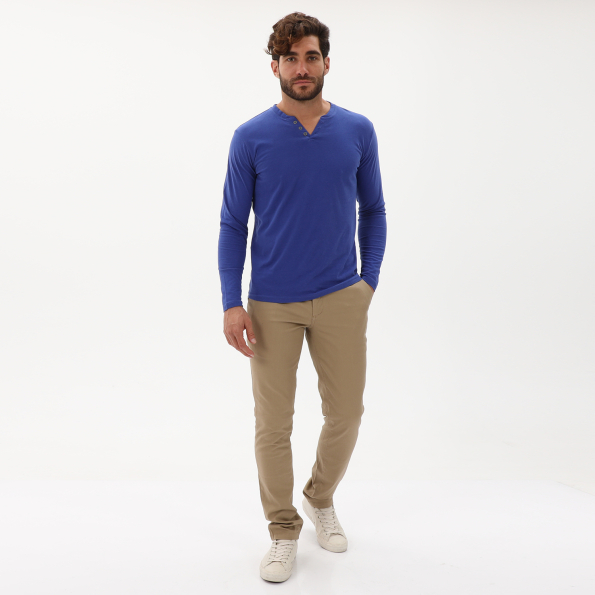 Ανδρικό chino comfort παντελόνι MARTIN & CO 223-32-2368 μπεζ Ανδρικά