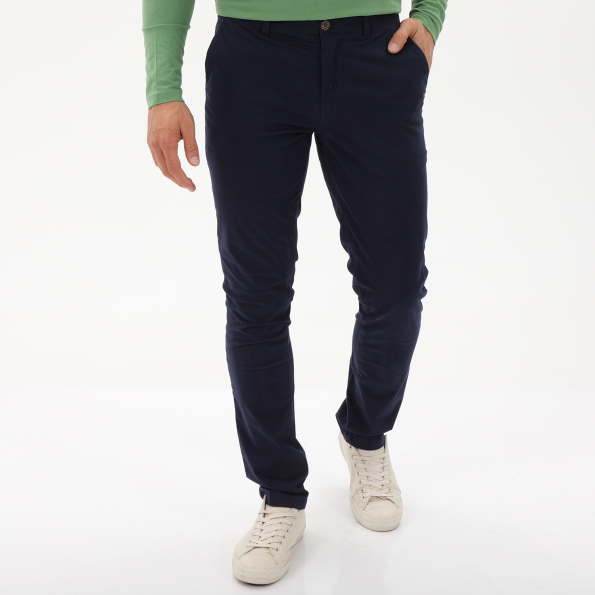 Ανδρικό chino comfort παντελόνι MARTIN & CO 223-32-6514 μπλε ναυτικό