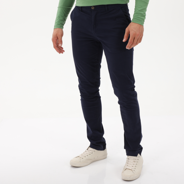 Ανδρικό chino comfort παντελόνι MARTIN & CO 223-32-6514 μπλε ναυτικό