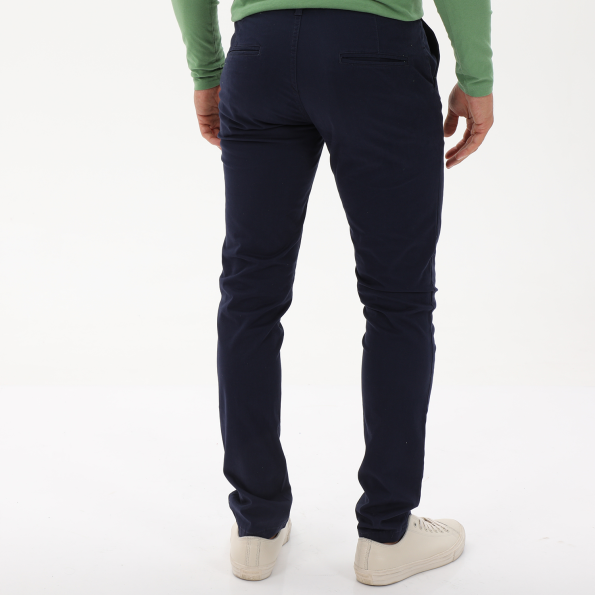Ανδρικό chino comfort παντελόνι MARTIN & CO 223-32-6514 μπλε ναυτικό