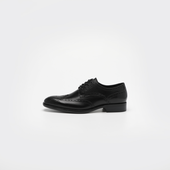 Ανδρικά δετά παπούτσια MARTIN & CO brogue 223-140-0001 μαύρο