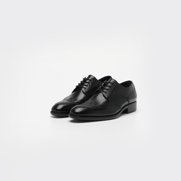 Ανδρικά δετά παπούτσια MARTIN & CO brogue 223-140-0001 μαύρο Ανδρικά