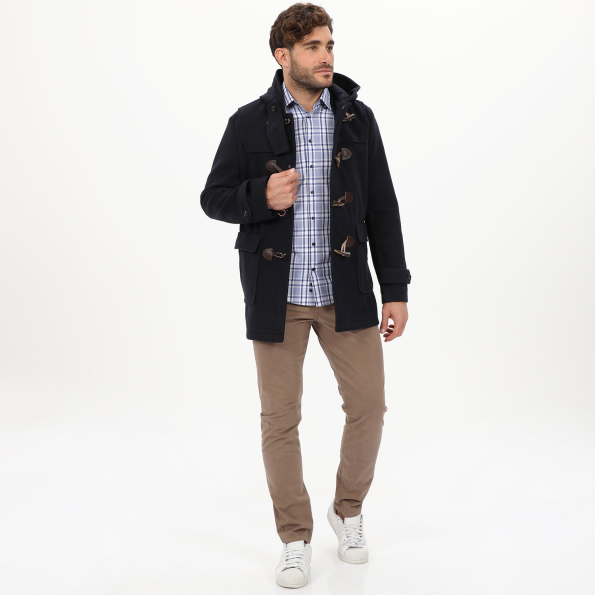 Ανδρικό πουκάμισο MARTIN & CO 223-51-1680 SLIM FIT λευκό μπλε Ανδρικά