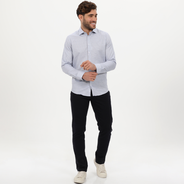 Ανδρικό πουκάμισο MARTIN & CO 223-51-1680 SLIM FIT γαλάζιο Ανδρικά