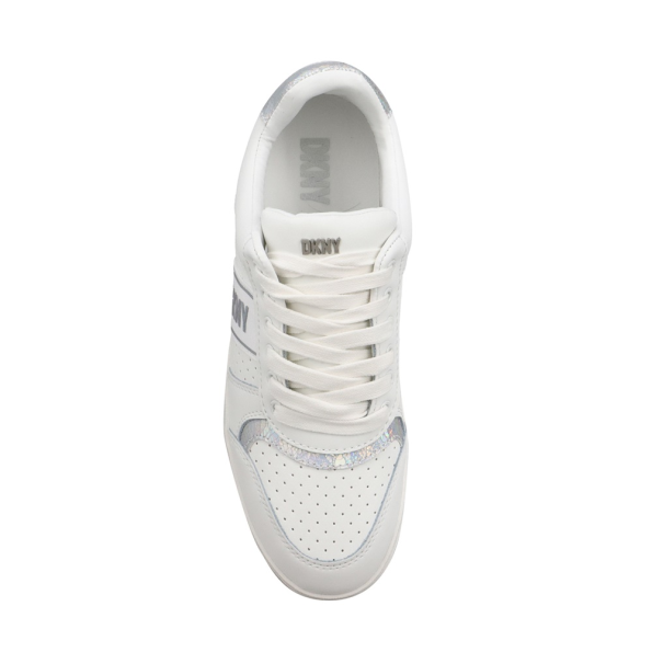 Γυναικεία sneakers DKNY K4215349 ODLIN λευκά ασημί Γυναικεία